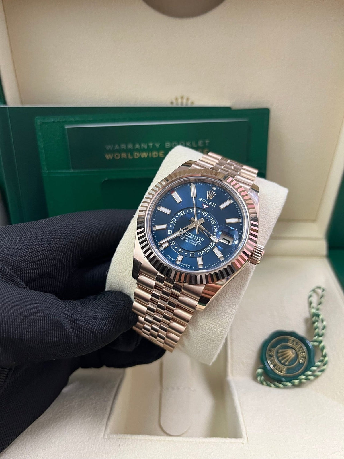 Sky-Dweller Everose Blue Dial Jubilee 336935