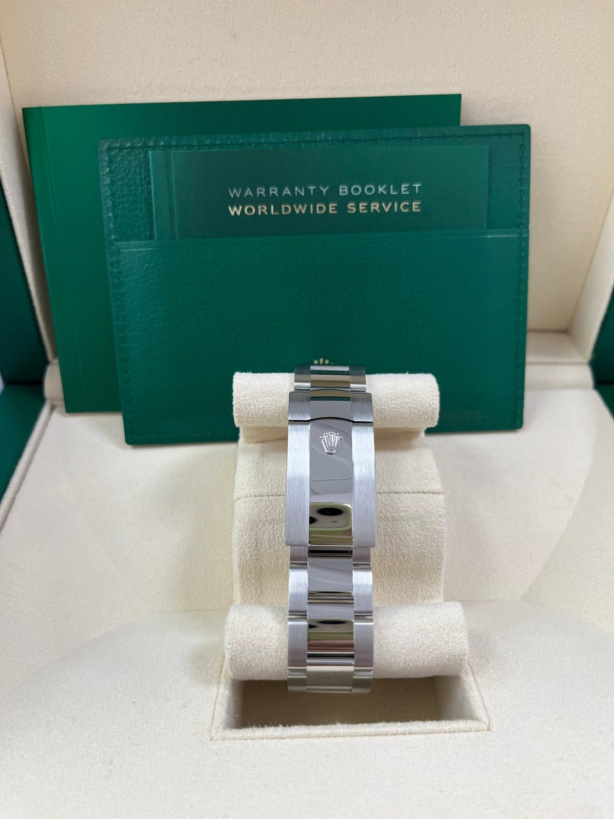 Sky-Dweller White Rolesor Green Dial 336934