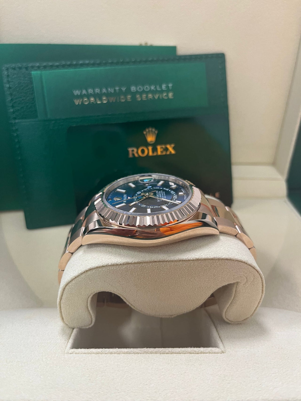 Sky-Dweller Everose Blue Dial Oyster 336935