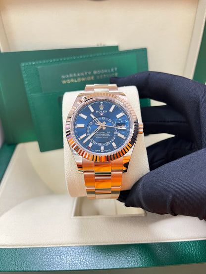 Sky-Dweller Everose Blue Dial Oyster 336935