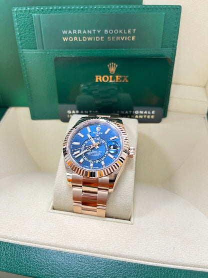 Sky-Dweller Everose Blue Dial Oyster 336935