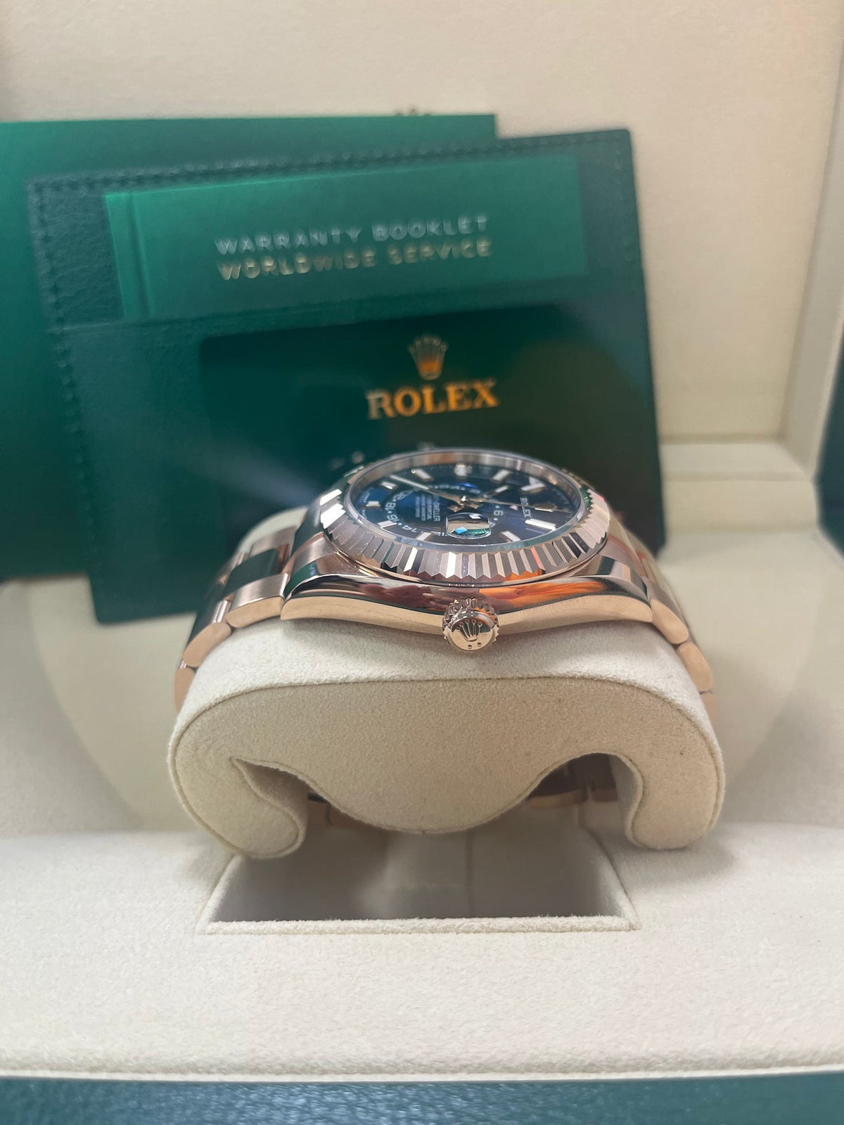 Sky-Dweller Everose Blue Dial Oyster 336935