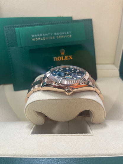 Sky-Dweller Everose Blue Dial Oyster 336935