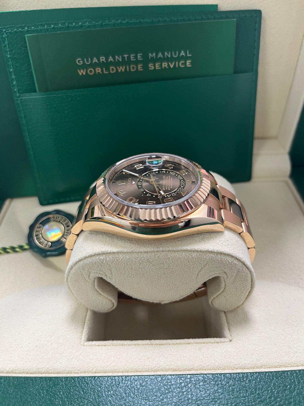 Sky-Dweller Everose Chocolate Sunray Arabic Dial