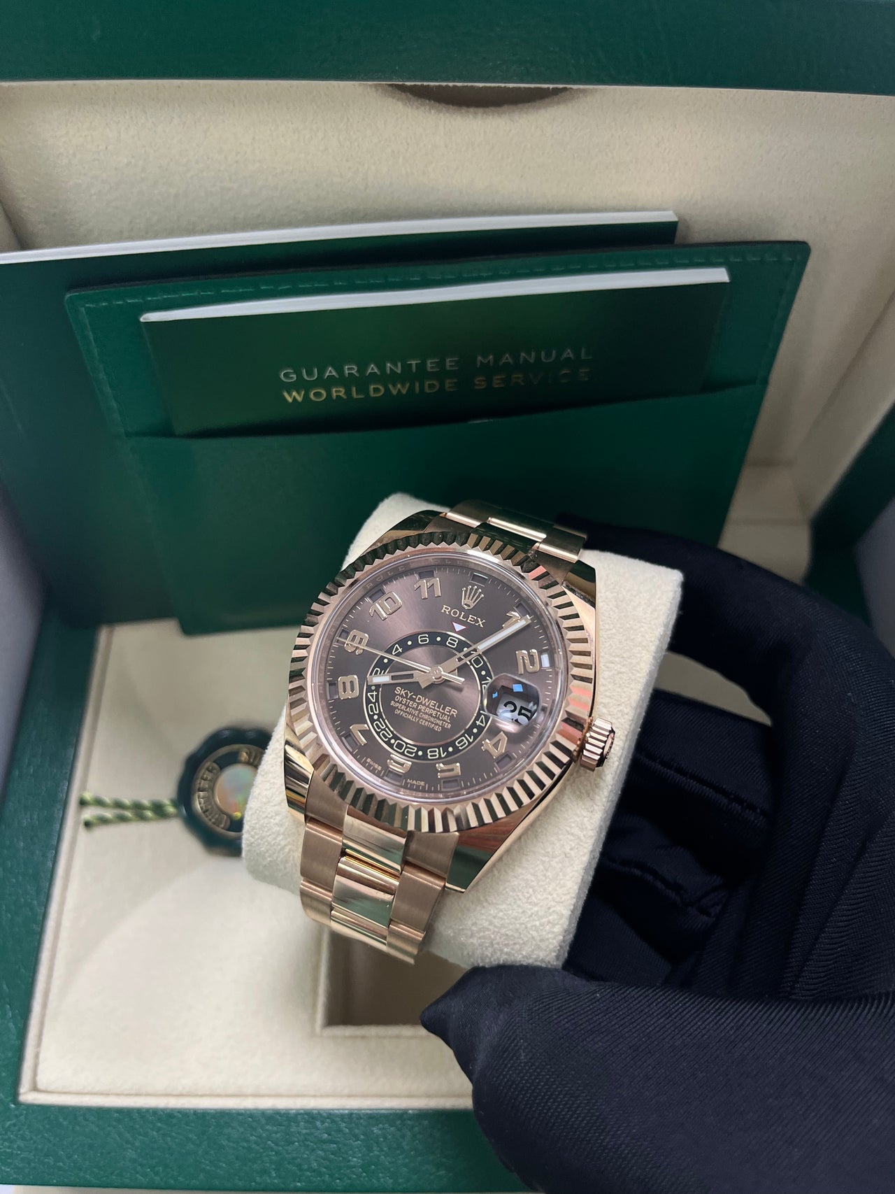 Sky-Dweller Everose Chocolate Sunray Arabic Dial
