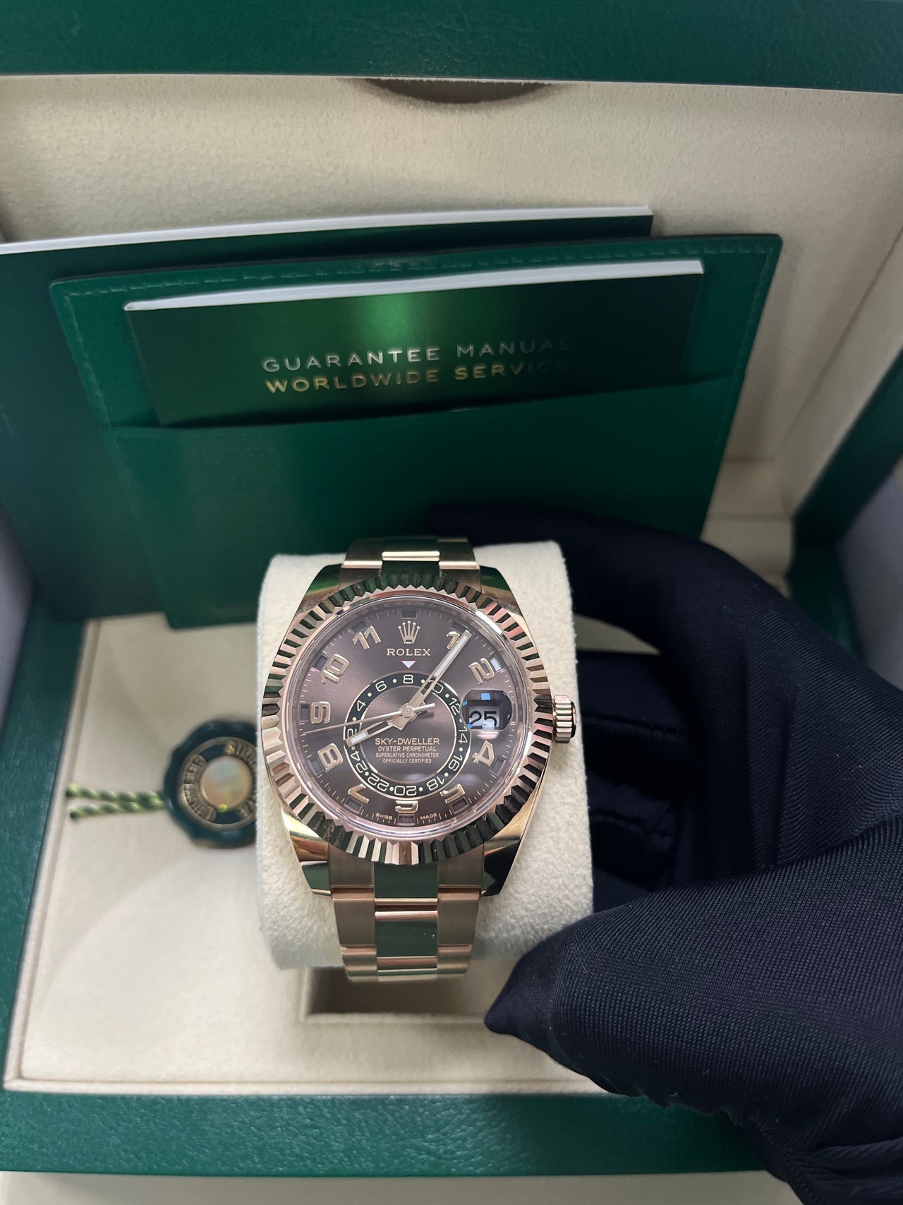Sky-Dweller Everose Chocolate Sunray Arabic Dial