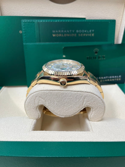 Sky-Dweller Yellow Gold White Dial Oyster