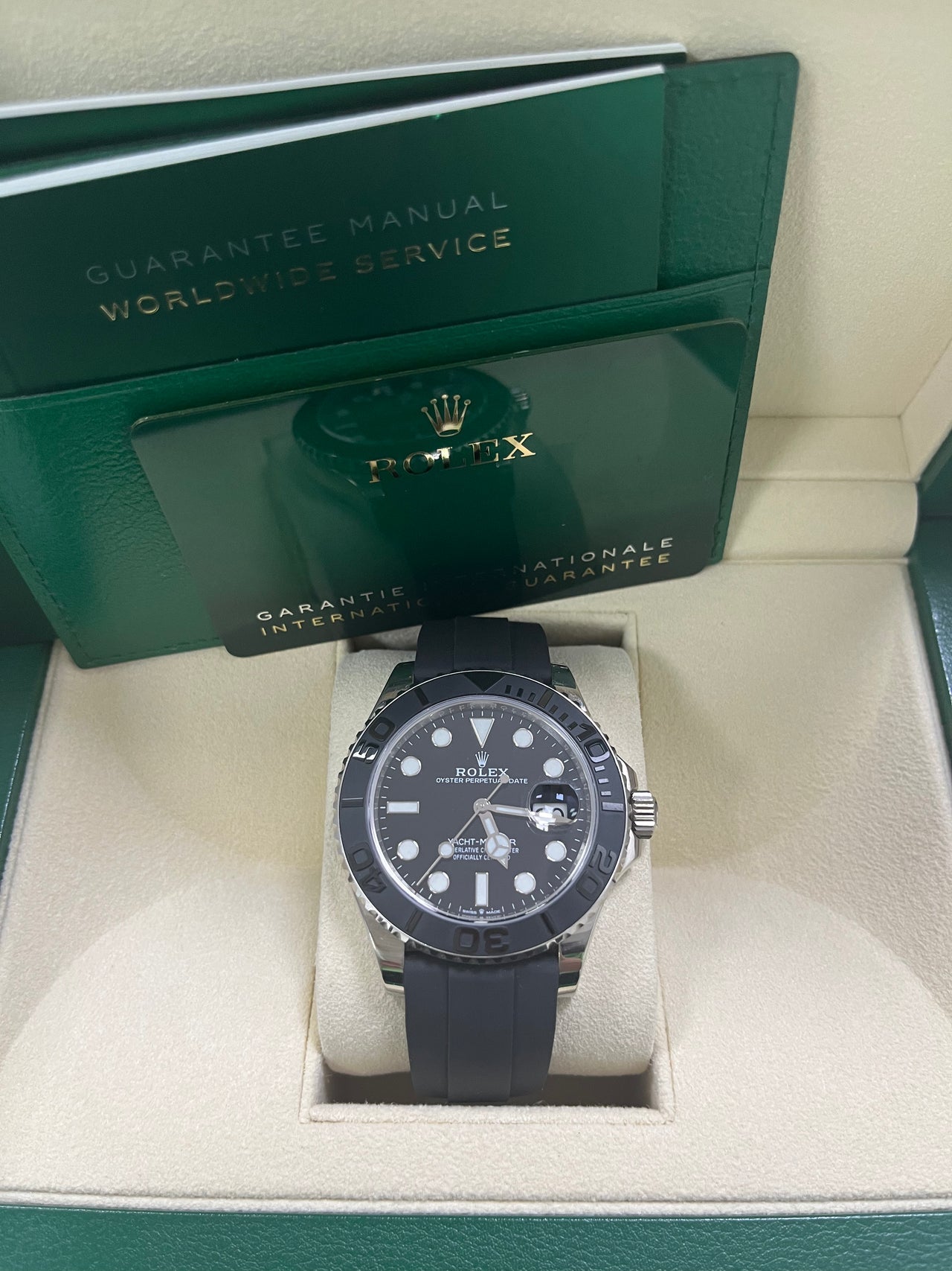Yacht-Master 42 White Gold Oysterflex