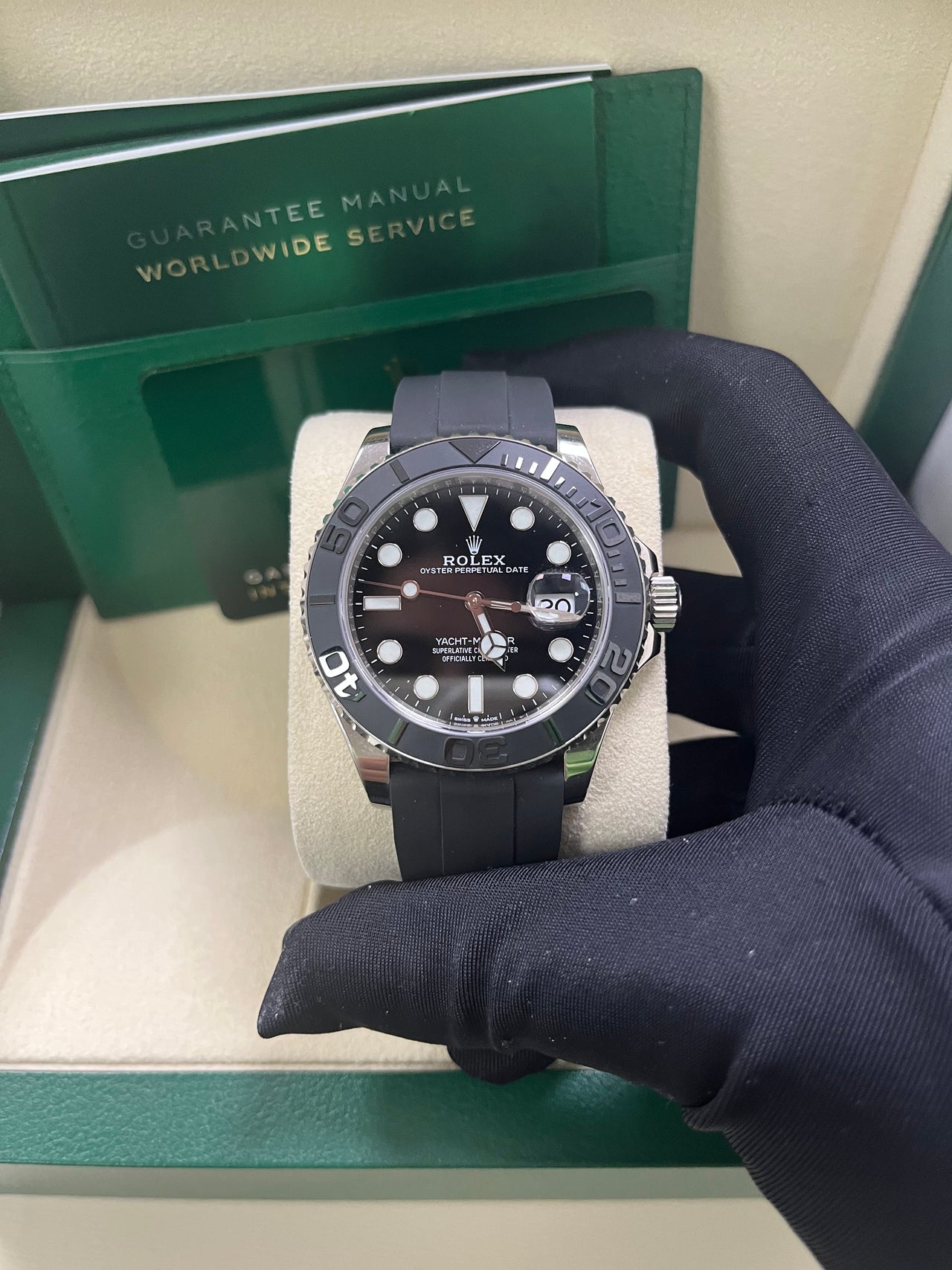 Yacht-Master 42 White Gold Oysterflex
