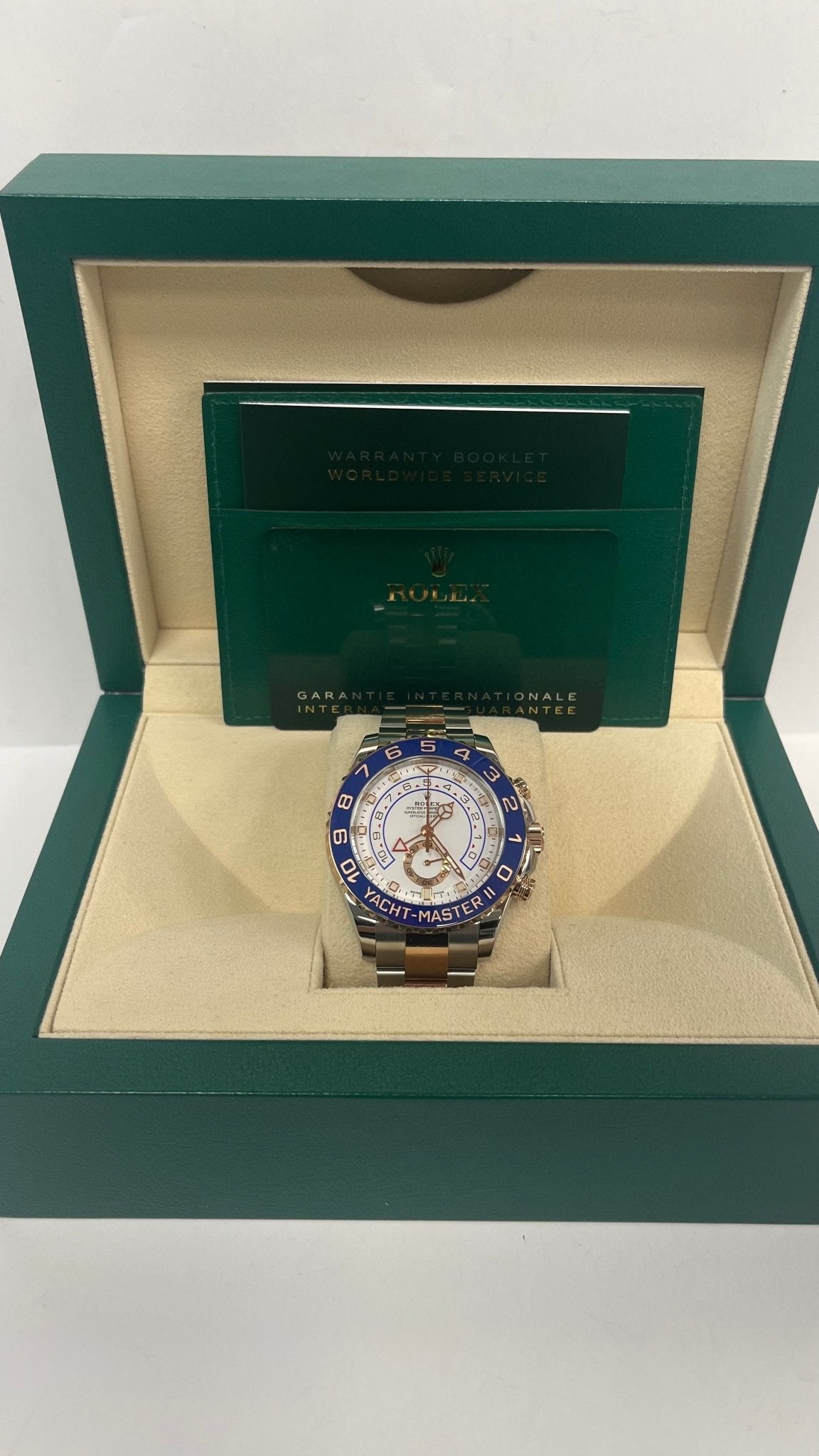 Yacht-Master II White Dial Everose Rolesor