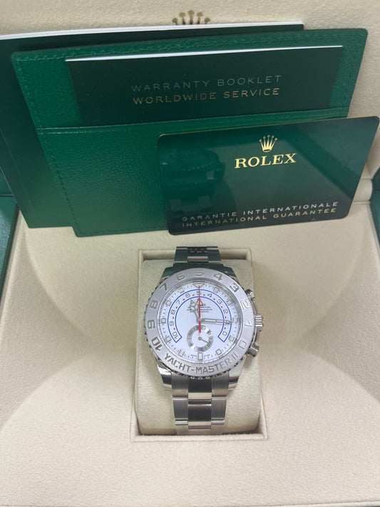 Yacht-Master II White Dial Platinum Bezel