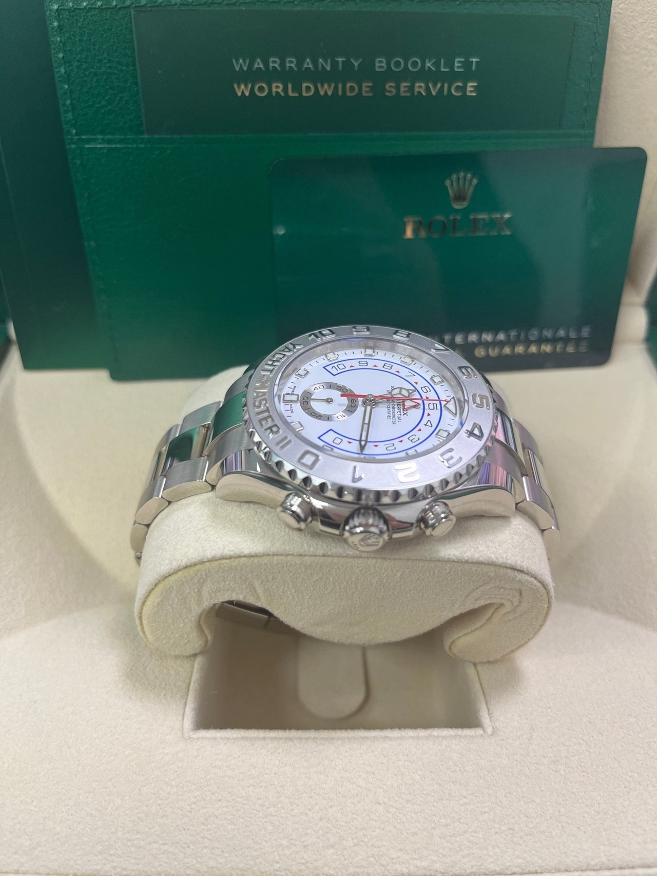 Yacht-Master II White Dial Platinum Bezel