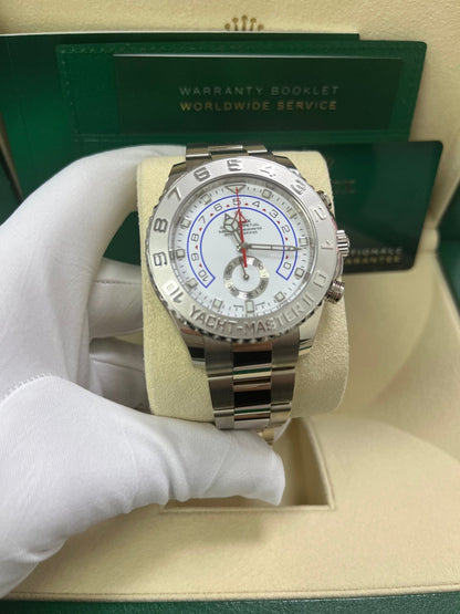 Yacht-Master II White Dial Platinum Bezel