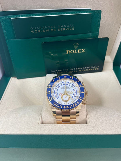 Yacht-Master II White Dial Yellow Gold