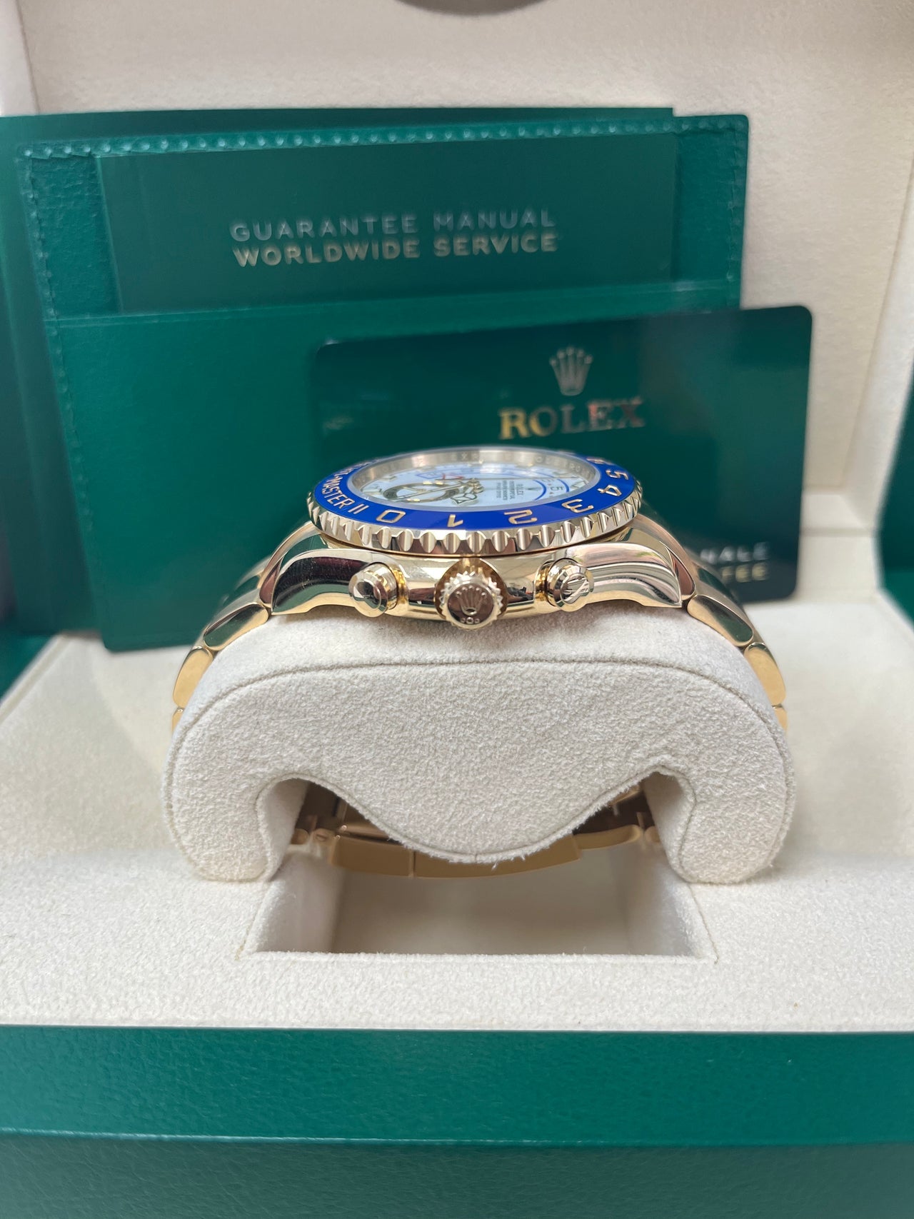 Yacht-Master II White Dial Yellow Gold