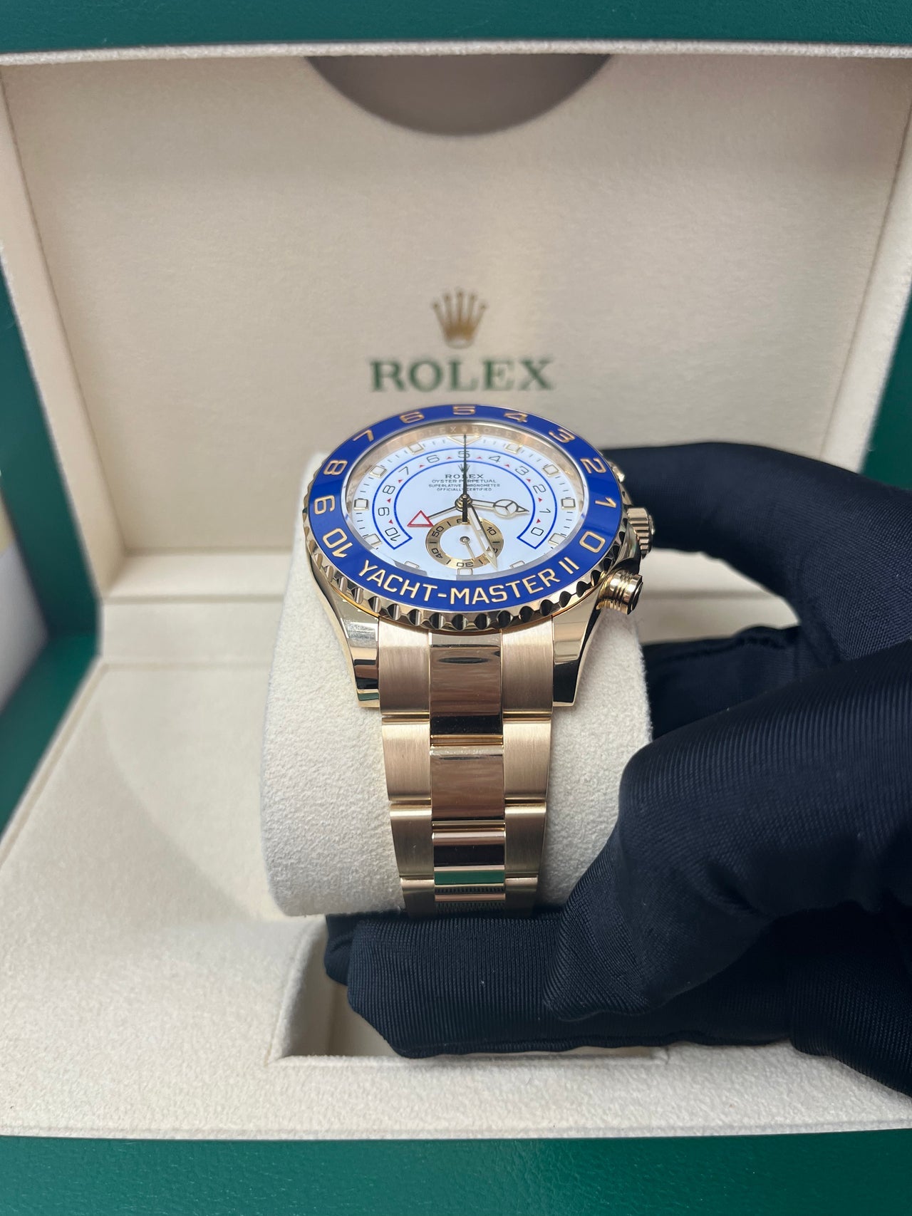 Yacht-Master II White Dial Yellow Gold