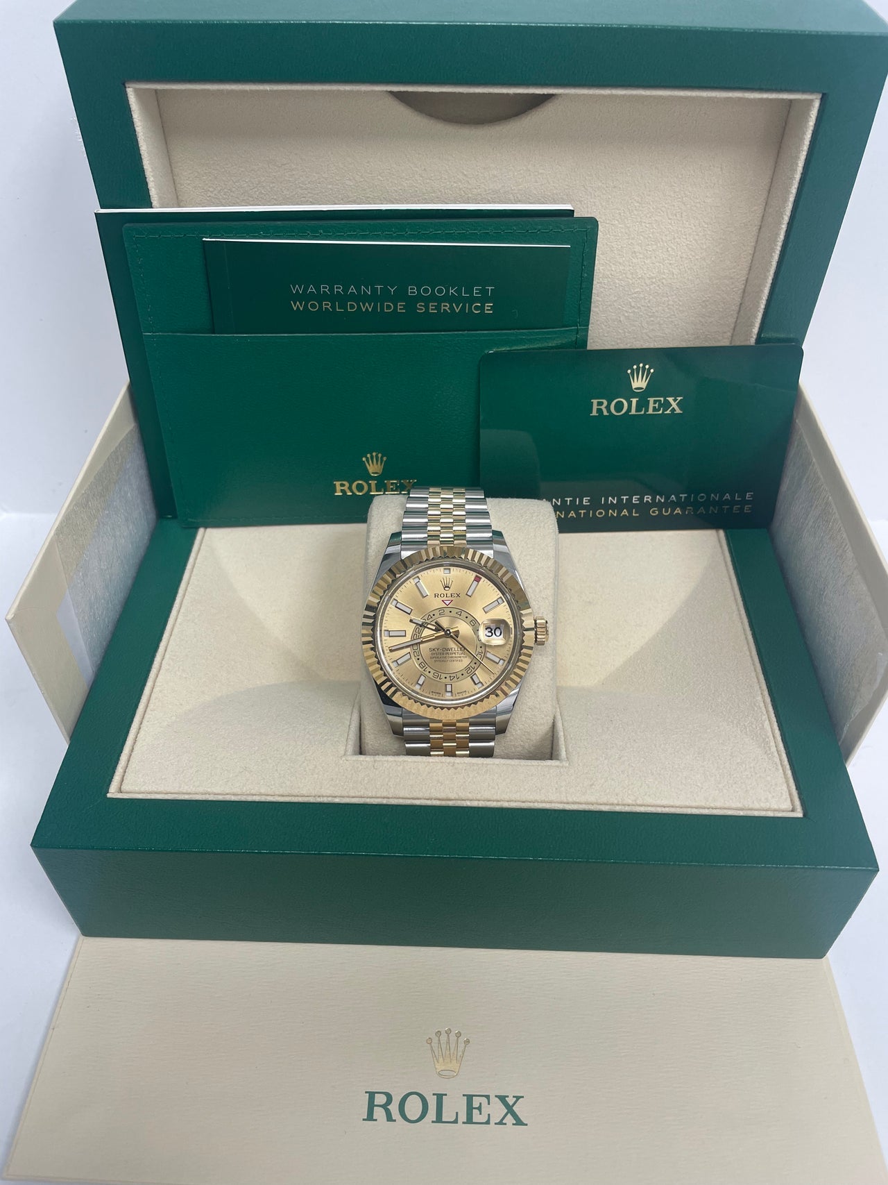 Sky-Dweller Two-Tone Yellow Gold Champagne Dial