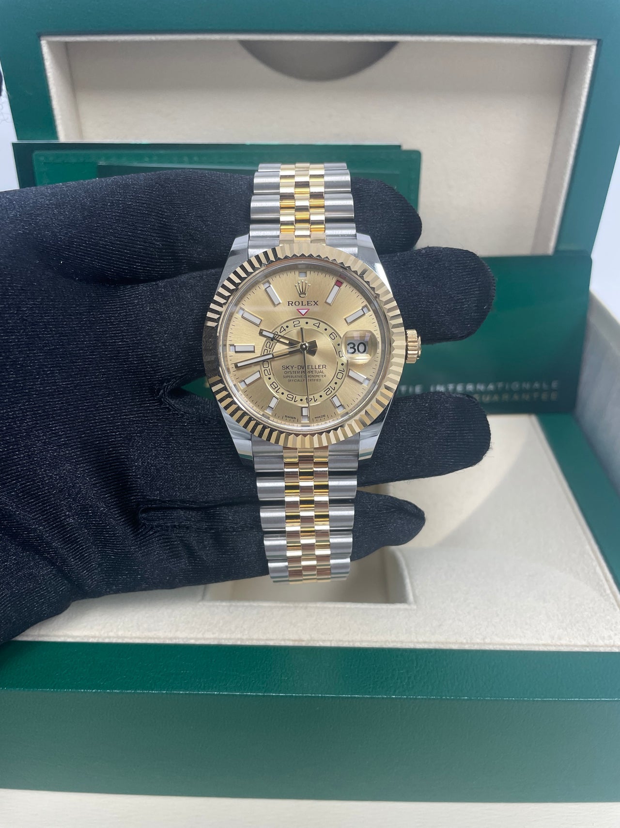 Sky-Dweller Two-Tone Yellow Gold Champagne Dial