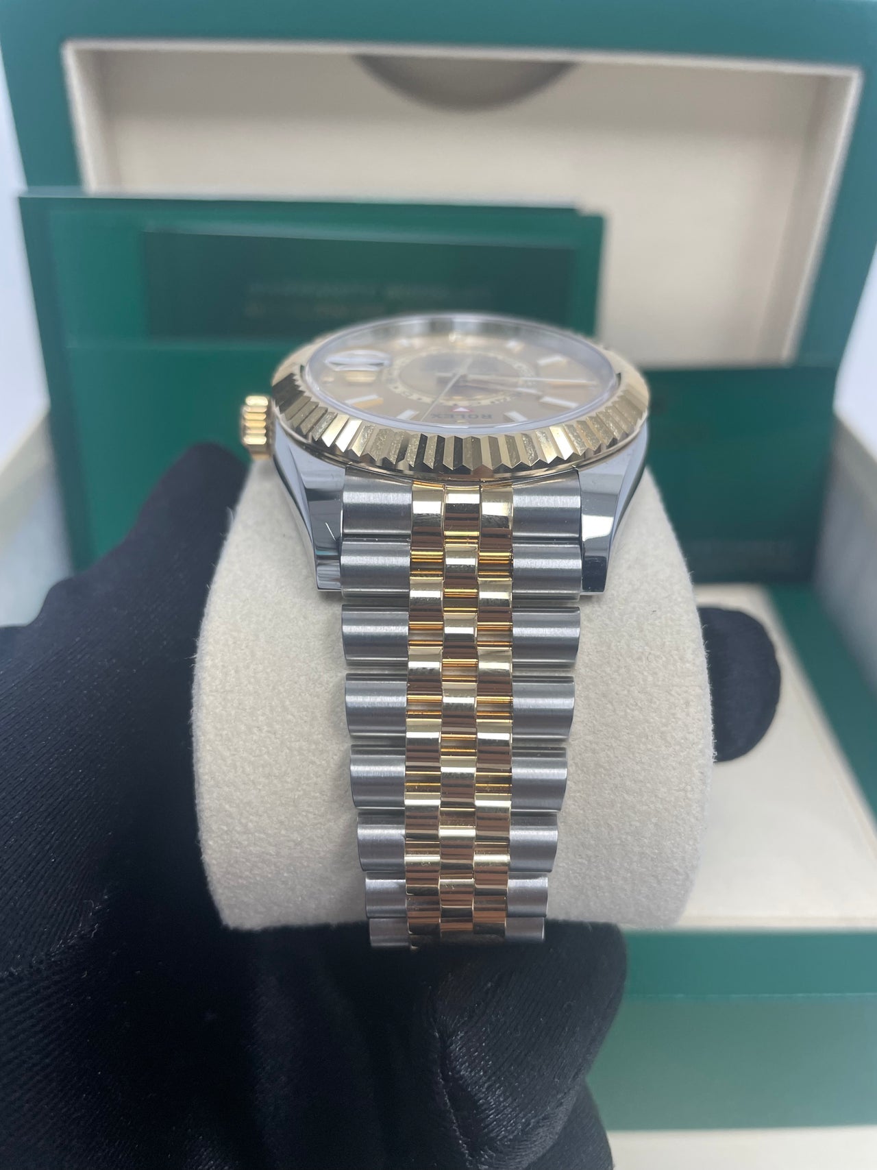 Sky-Dweller Two-Tone Yellow Gold Champagne Dial